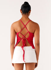 Tiare Crochet Top - Fuchsia