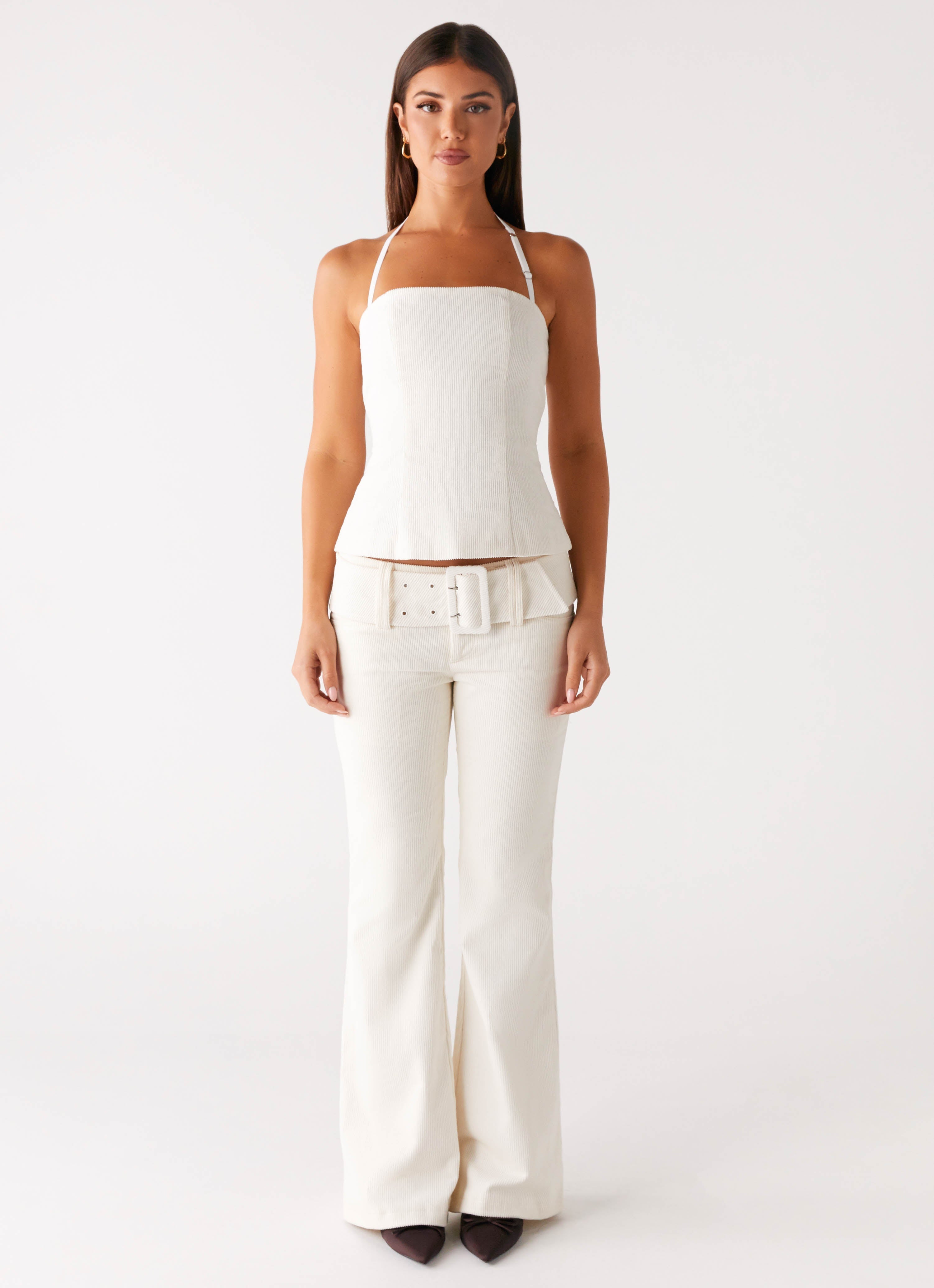 Maya Backless Top - Pearl