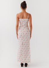 Ariana Linen Maxi Skirt - Poppy Floral