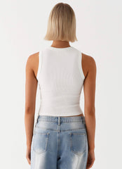 Veda Tank Top - White